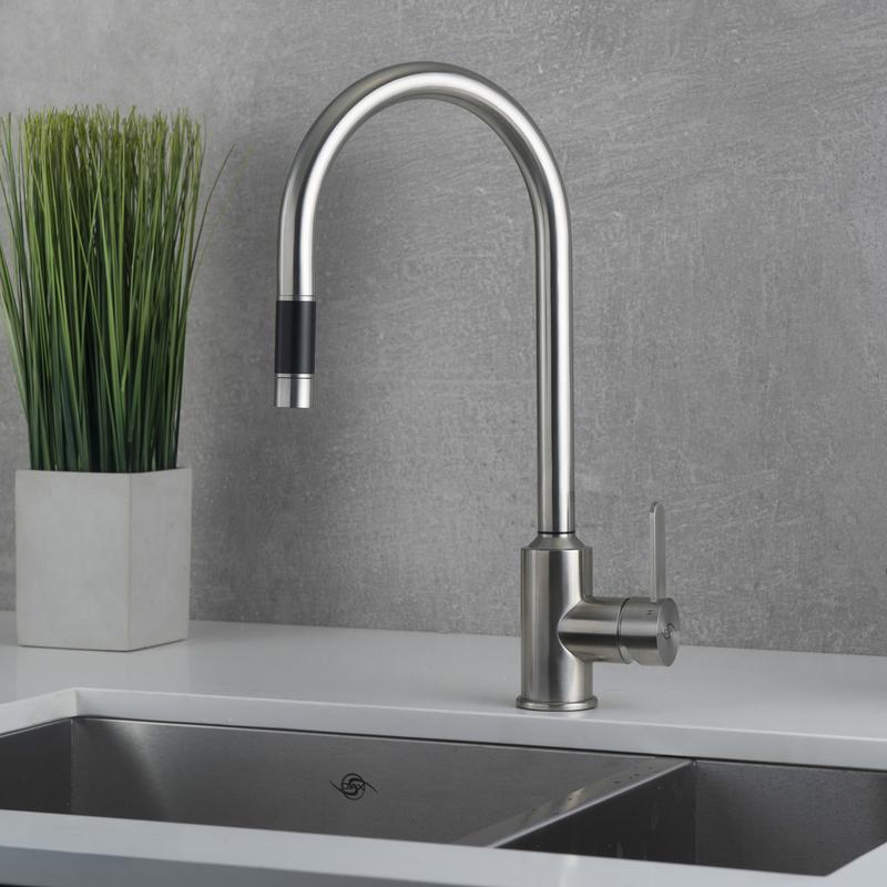 Single Handle Pull Down Size: 8-7/16 (in) x 16-11/16 (in)