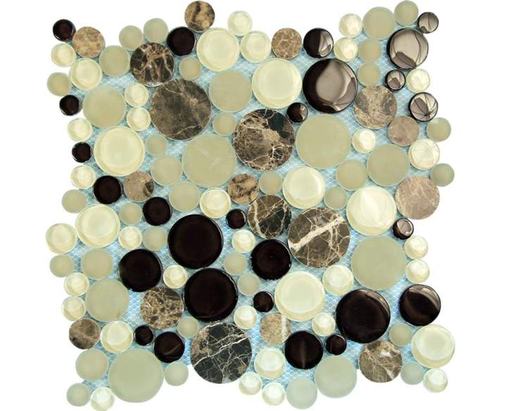 Glass mosaic backsplash Miami Dade County