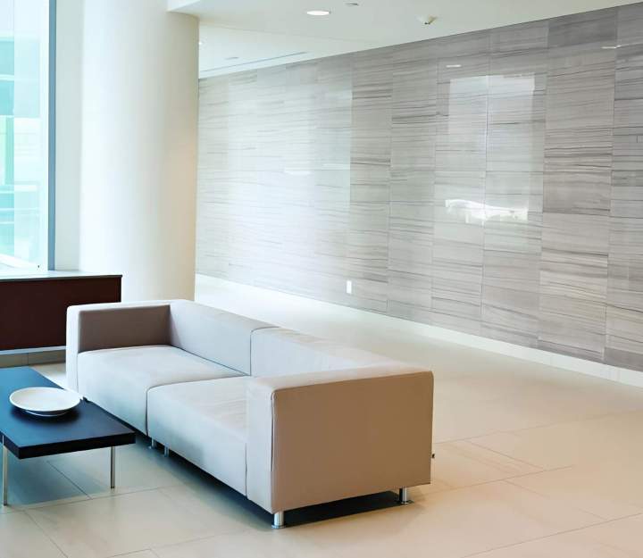 Marble floor tiles