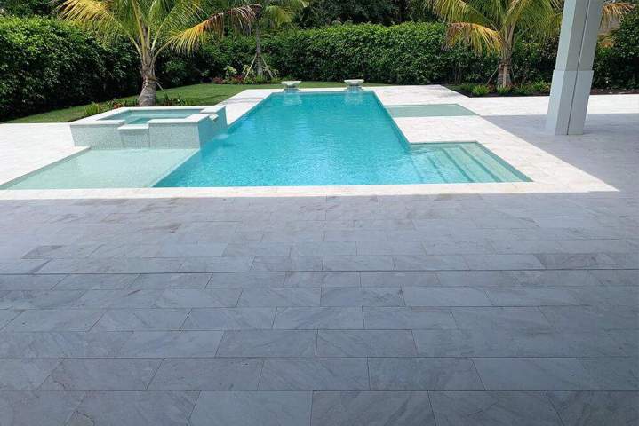 Outdoor marble pavers Miami Dade County