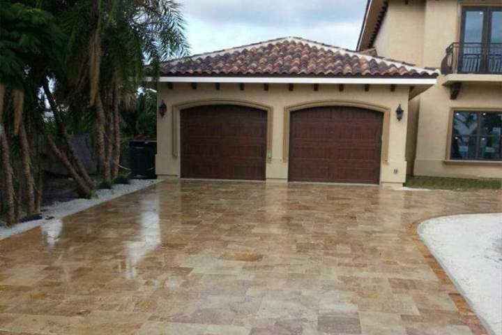 Outdoor marble pavers Miami Dade County