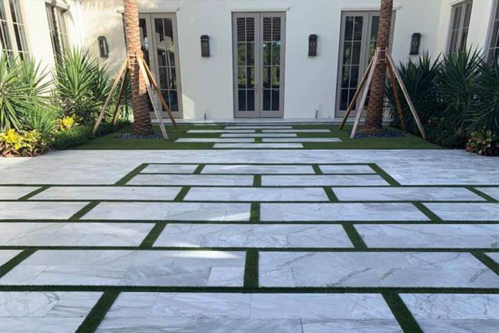 Natural marble pavers Miami-Dade County